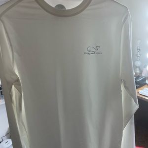 Blue long sleeve sun protection shirt by vineyard vines